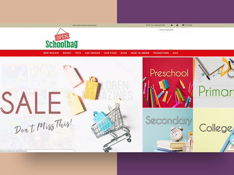 Open School Bag